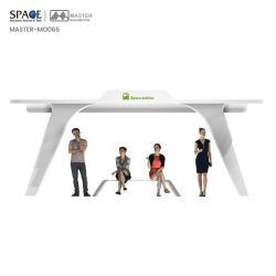 Автобусная остановка с LED-информацией, алюминиевая, прямоугольная форма (арт. 25-3071863)