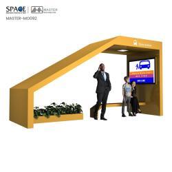 Автобусная остановка с закаленным стеклом и сталью, энергоэффективная (арт. 25-3071866)