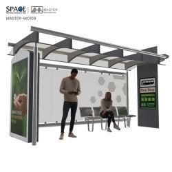 Световая коробка для автобусной остановки с LED-дисплеем и мусорным баком (арт. 25-3071873)