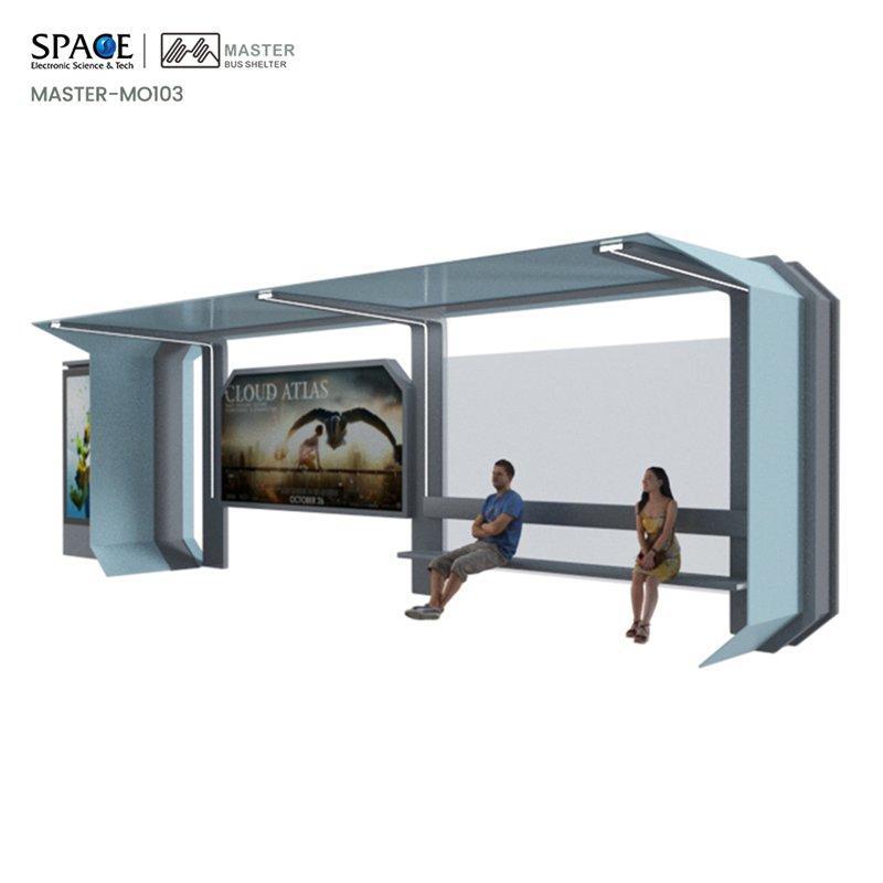 Автобусная остановка Shelter с прокручивающейся световой коробкой и рекламой (арт. 25-3071878)