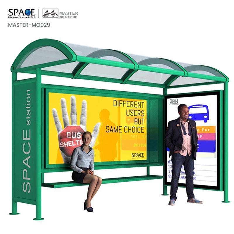 Светильник светодиодный для автобусной остановки с квадратным стальным алюминиевым каркасом (арт. 25-3071887)