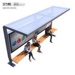 Интеллектуальная автобусная остановка с рекламными световыми коробами для городской среды (арт. 25-3071891)