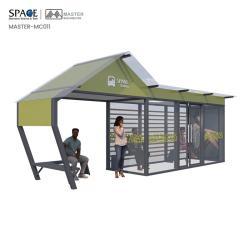 Световой короб для рекламы на автобусной остановке с изображением станции ожидания (арт. 25-3071897)