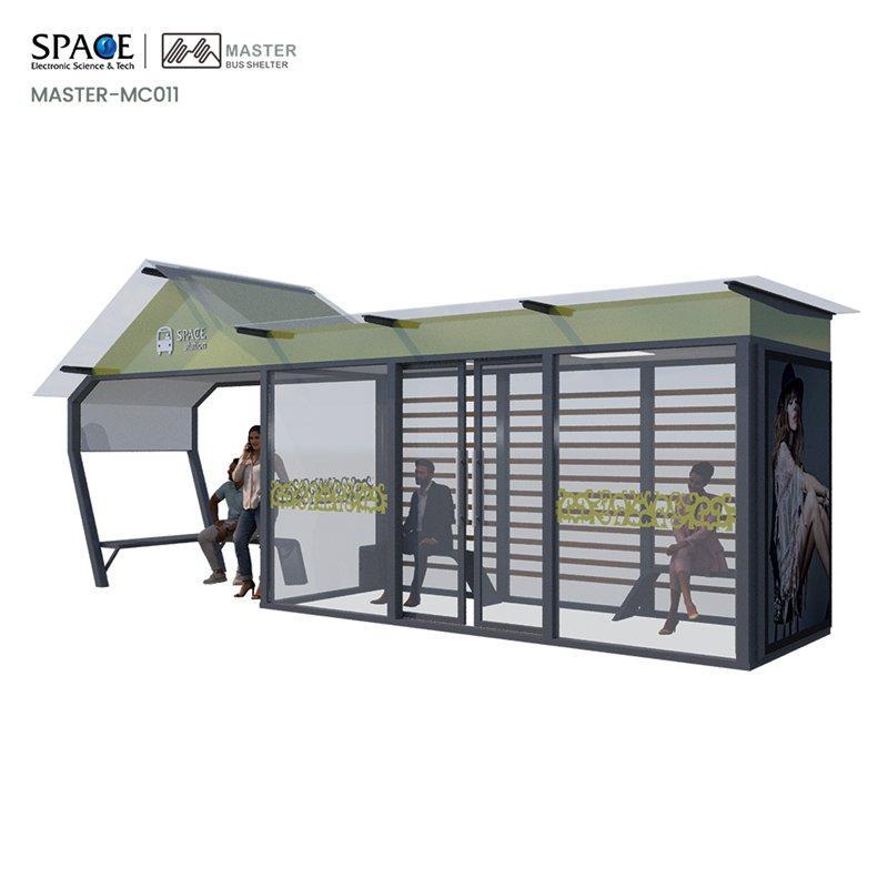 Световой короб для рекламы на автобусной остановке с изображением станции ожидания (арт. 25-3071897)