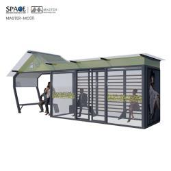 Световой короб для рекламы на автобусной остановке с изображением станции ожидания (арт. 25-3071897)