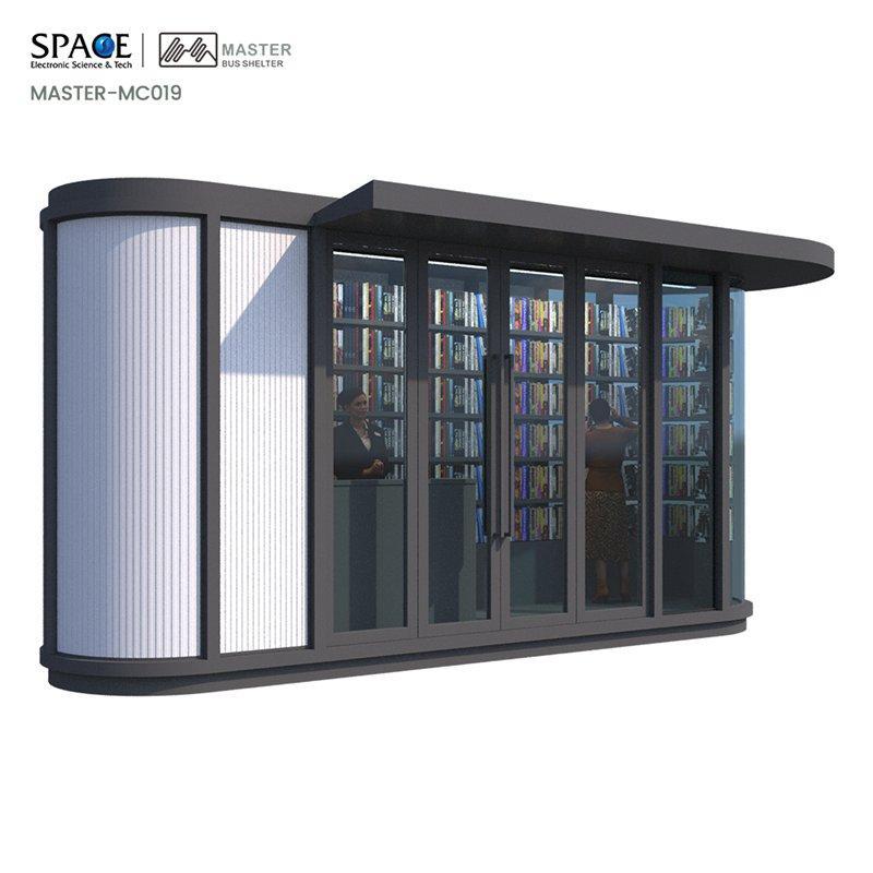 Автобусная остановка из алюминиевого сплава с LED световым коробом (арт. 25-3071905)