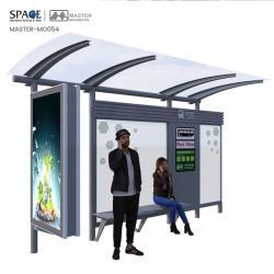 Автобусная остановка с умным навесом и WIFI, алюминиевая рама и стальной материал (арт. 25-3071910)