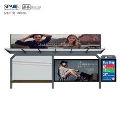 Умная автобусная остановка из нержавеющей стали с интеллектуальной системой общественного транспорта (арт. 25-3071911)