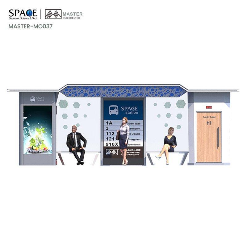 Автобусная остановка из алюминиевого сплава для торговых автоматов (арт. 25-3071913)