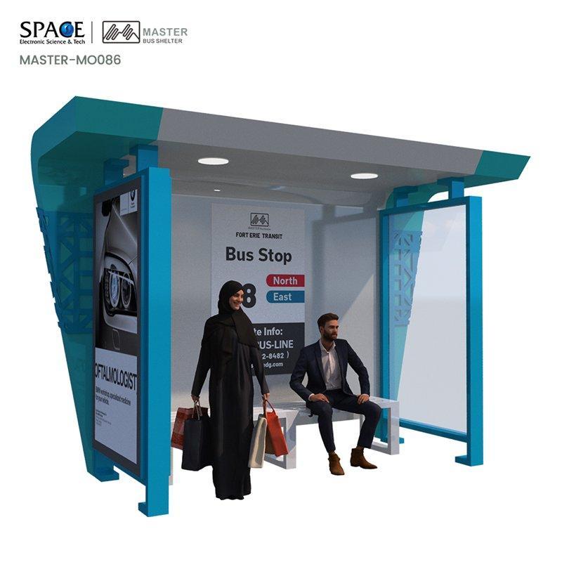 Световая коробка на солнечных батареях для индивидуальной наружной рекламы на автобусной остановке (арт. 25-3071915)