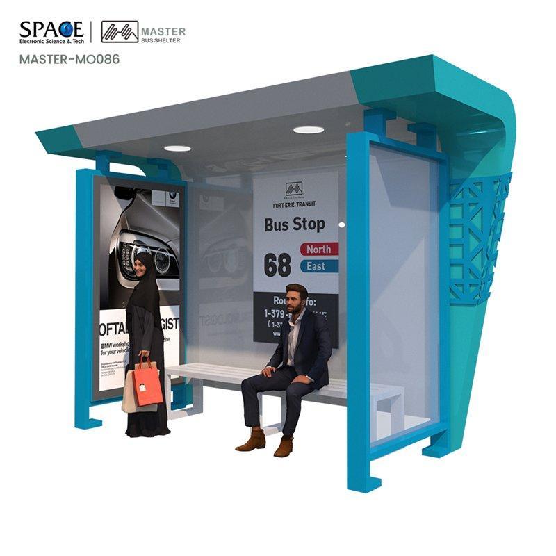 Световая коробка на солнечных батареях для индивидуальной наружной рекламы на автобусной остановке (арт. 25-3071915)