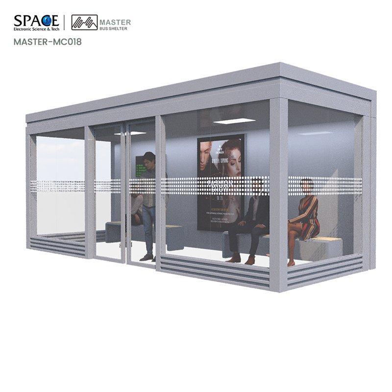 Автобусные остановки с рекламными световыми коробами для города (арт. 25-3071932)