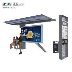 Автобусная остановка с рекламным световым коробом из FRP и стальной пластины (арт. 25-3071934)