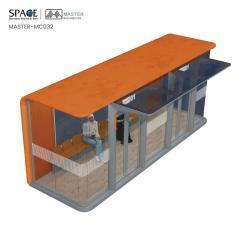 Интеллектуальная автобусная остановка с кондиционером и световыми коробами (арт. 25-3071942)