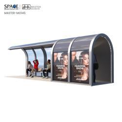 Автобусная остановка с алюминиевой рамой и акриловым стеклом, светодиодный короб (арт. 25-3071944)