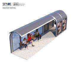 Автобусная остановка с алюминиевой рамой и акриловым стеклом, светодиодный короб (арт. 25-3071944)