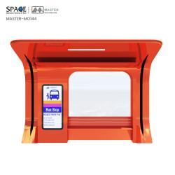 Автобусная остановка с улучшенной видимостью и функциями безопасности из оцинкованной стали (арт. 25-3071945)