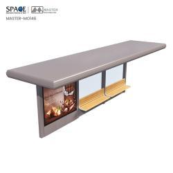 Автобусная остановка с защитой от непогоды и светодиодной лампой для рекламных световых коробов (арт. 25-3071946)