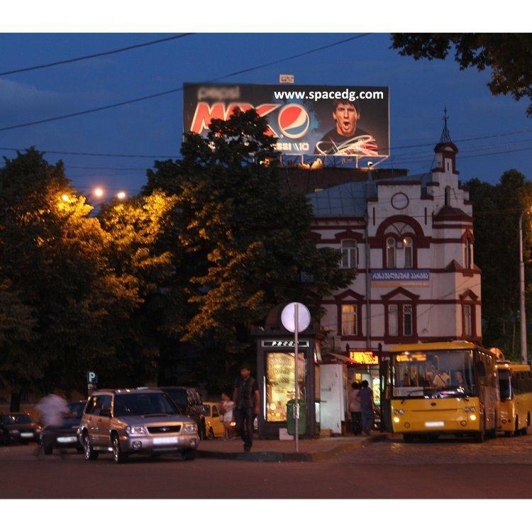 Световой гибкий баннер рекламный тканевый алюминиевый короб с однополюсным щитом (арт. 25-3071996)