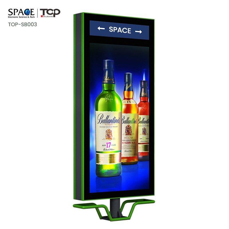 Солнечные светодиодные стоячие световые короба с двухсторонними квадратными узорами (арт. 25-3072015)