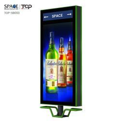 Солнечные светодиодные стоячие световые короба с двухсторонними квадратными узорами (арт. 25-3072015)