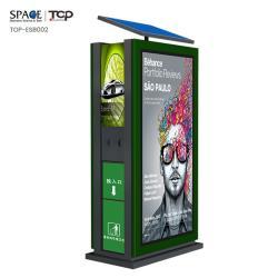 Световой короб для железнодорожного вокзала с мусорным баком (арт. 25-3072021)