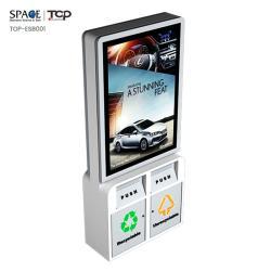 Уличный Солнечный Мусорный Ящик с Рекламным Световым Коробом (арт. 25-3072022)