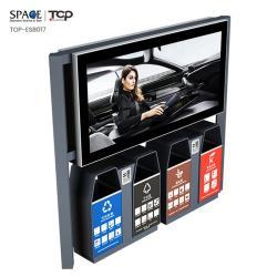 Уличные солнечные панели с LED-освещением, знаками и мусорным ведром (арт. 25-3072023)