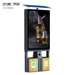 Световой короб для мусорного бака с солнечной панелью, двухсторонний/односторонний/прокручивающийся (арт. 25-3072108)