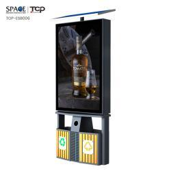 Световой короб для мусорного бака с солнечной панелью, двухсторонний/односторонний/прокручивающийся (арт. 25-3072108)