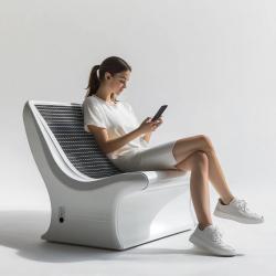 Скамья солнечная умная из алюминиевого сплава с беспроводной зарядкой (арт. 25-3072125)