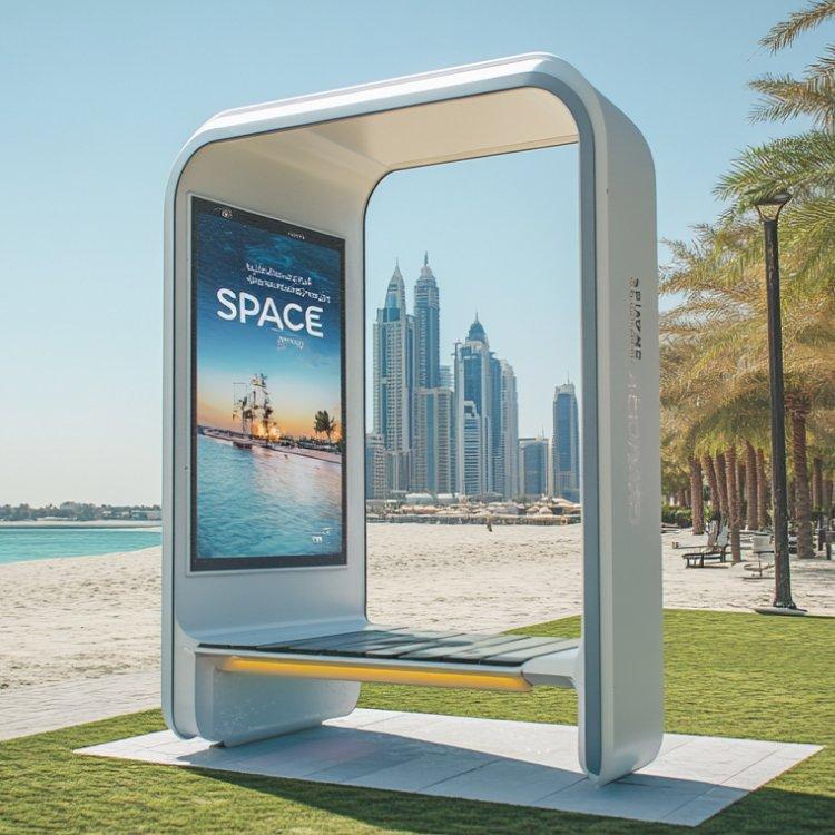 Солнечная умная скамейка с современным дизайном для общественных мест (арт. 25-3072126)