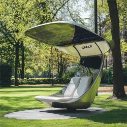 Солнечная уличная лавка Smart Bench с алюминиевыми сплавами и устойчивой технологией солнечной энергии (арт. 25-3072129)