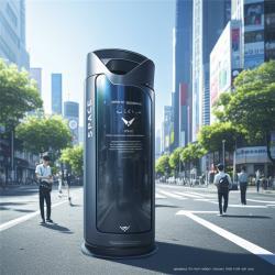 Интеллектуальный мусорный бак с контролем запаха и управлением без помощи рук (арт. 25-3072133)