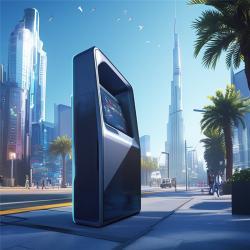 Световой короб мусорного бака с датчиком движения и автоматической крышкой (арт. 25-3072138)