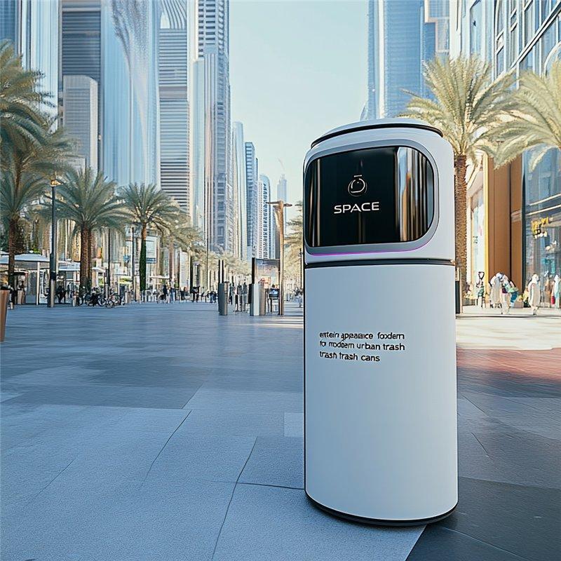 Интеллектуальный мусорный бак с защитой от непогоды и крышкой (арт. 25-3072143)