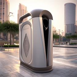 Уличный умный мусорный бак с противоугонным замком и датчиком движения (арт. 25-3072144)