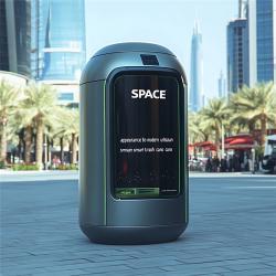 Уличный умный мусорный бак с противоугонным замком и датчиком движения (арт. 25-3072144)