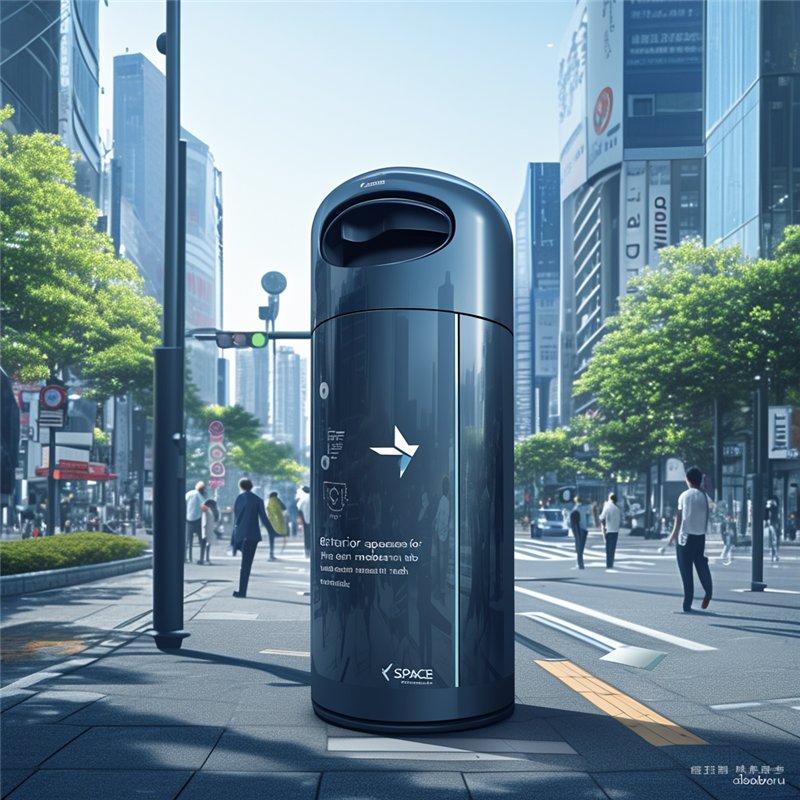 Интеллектуальный мусорный бак с бесконтактной крышкой и защитой от непогоды (арт. 25-3072146)