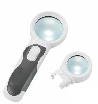 "Универсальное увеличительное стекло с LED-подсветкой и двумя насадками (арт. 25-9072283)"