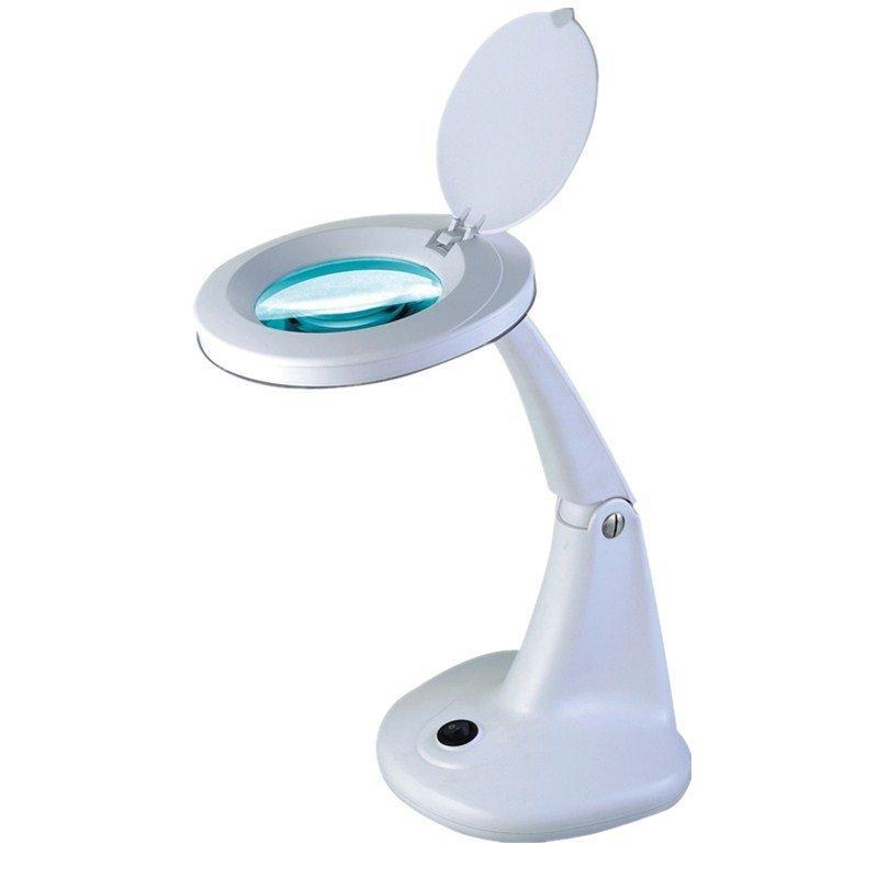 "Лампа увеличительная настольная с диоптриями 5, компактная с LED подсветкой (арт. 25-9072305)"