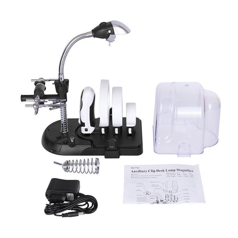 "Настольная лупа с LED-подсветкой и складной подставкой Helping Hand (арт. 25-9072306)"