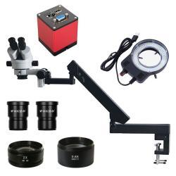 Микроскоп стерео с зумом и камерой для ремонта ПП (арт. 25-9071940)