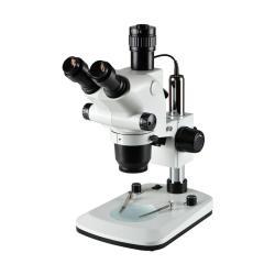 Стереомикроскоп с LED подсветкой, увеличение 6.5X-65X тринокулярный с адаптером C-Mount (арт. 25-9071947)