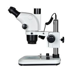 Стереомикроскоп с LED подсветкой, увеличение 6.5X-65X тринокулярный с адаптером C-Mount (арт. 25-9071947)