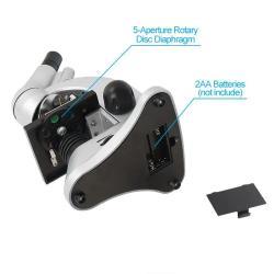 Детский микроскоп с подсветкой LED, увеличение 40X-400X, образовательный инструмент (арт. 25-9071981)