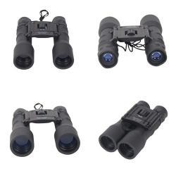 Бинокль компактный с резиновыми окулярами, 10x увеличение, HD центральная фокусировка, черный (арт. 25-9072139)