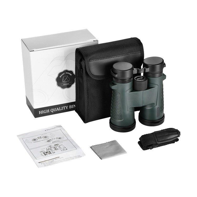 Бинокль для охоты 8X42 с зеленым резиновым покрытием (арт. 25-9072209)