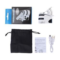 Универсальное увеличительное стекло для мобильного телефона Qooltek 60X с зажимом (арт. 25-9072290)