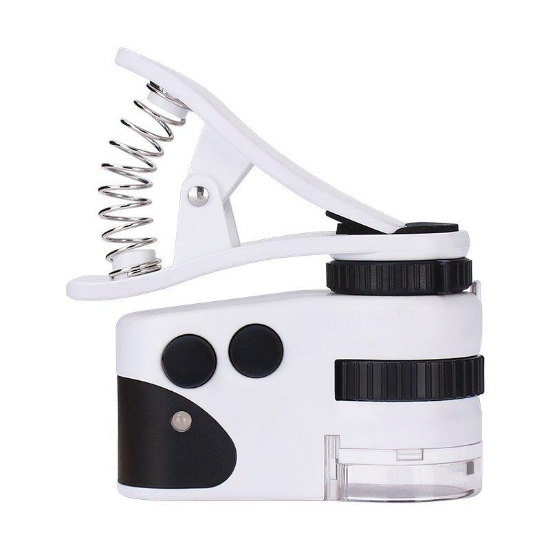 Универсальное увеличительное стекло для мобильного телефона Qooltek 60X с зажимом (арт. 25-9072290)